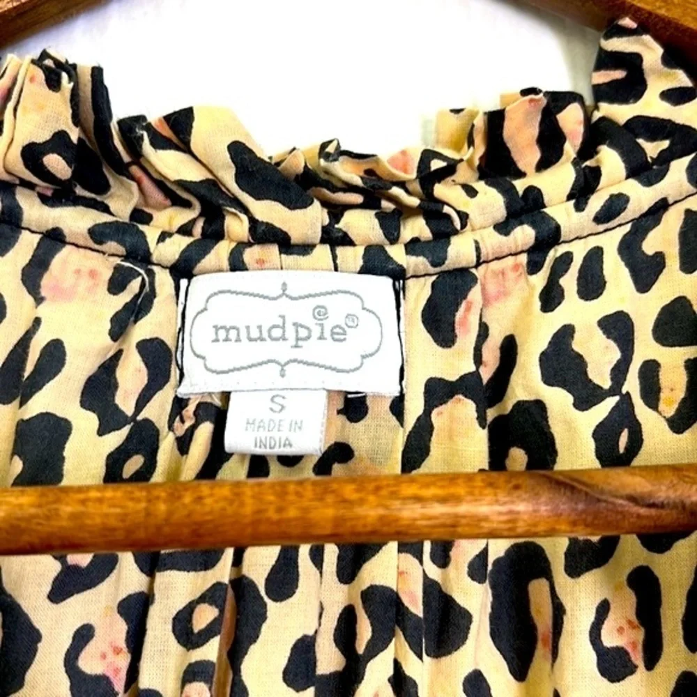 Mudpie - Light Tan And Black Cheetah Sleeveless Maxi Dress Size Small - Picture 8 of 12